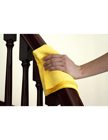 KIRKLAND Signature 713160 Toallas de Microfibra Ultra afelpadas, Paquete de 36, Amarillo, 16 Pulgadas de Alto x 16 Pulgadas de A