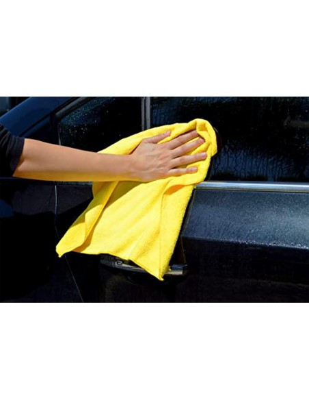 KIRKLAND Signature 713160 Toallas de Microfibra Ultra afelpadas, Paquete de 36, Amarillo, 16 Pulgadas de Alto x 16 Pulgadas de A