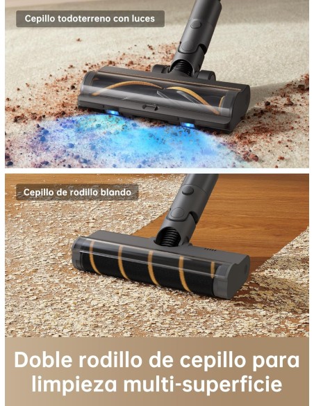 Dreame R20 Aspirador inalámbrico, Succión Potente 190 AW