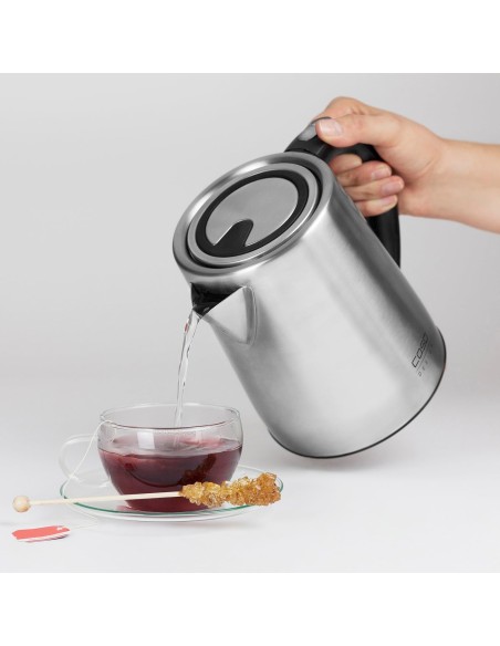 Caso WK 2200 - Tetera eléctrica 1,7 L, 2200 W, Negro, Acero inoxidable,