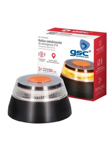 BALIZA DE SEÑALIZACION DE EMERGENCIA V16 CON GEOLOCALIZACION HOMOLOGADA Y APP DE LOCALIZACION GRATUITA