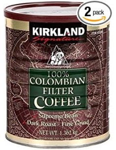 Kirkland Signature 100% Café de Colombia, 1.36 KG PACK 2 Unidades