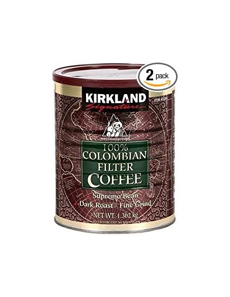 Kirkland Signature 100% Café de Colombia, 1.36 KG PACK 2 Unidades