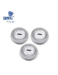CUCHILLAS ROTATORIAS MAQUINA AFEITAR COMPATIBLE PHILIPS HQ2 Ref. 002703026