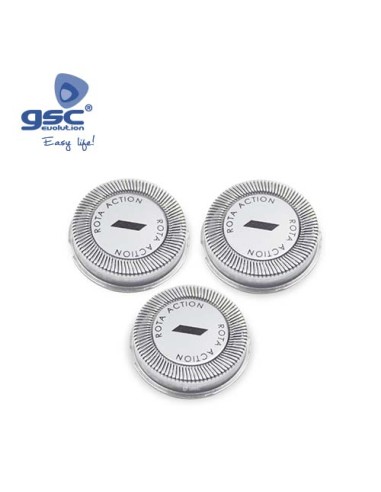 CUCHILLAS ROTATORIAS MAQUINA AFEITAR COMPATIBLE PHILIPS HQ2 Ref. 002703026