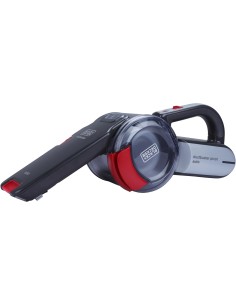 Black+Decker PV1200AV-XJ - Aspirador de Coche con Cabezal Pivotante 12 V, 350 ml, Adaptador para Mechero, Gris/ Rojo/ Transparen 2