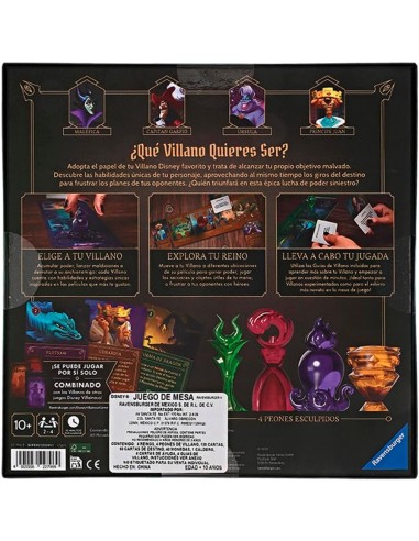 Disney Villainous  Einführung ins Böse | Brettspiele für 10-Jährige | Disney-Spiel | Brettspiele für 2 Spieler | für Erwachsene