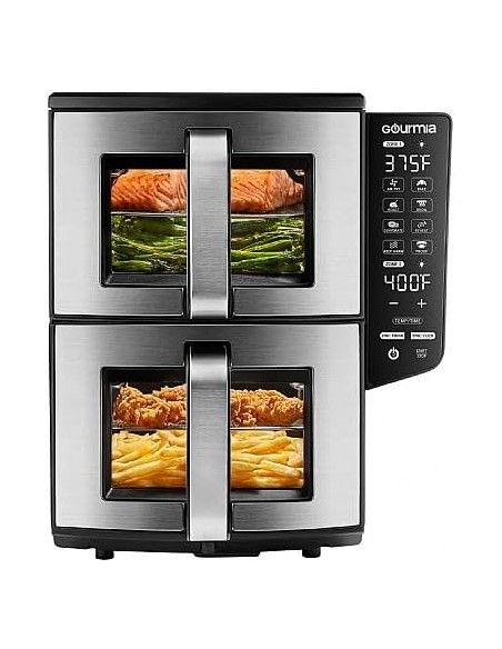 FREIDORA DE AIRE DOBLE COMPARTIMENTO GOURMIA