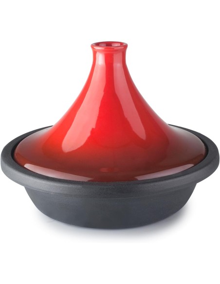 IBILI - Tajine Classe H 32 cm - Corps en fonte et couvercle en céramique, compatible induction