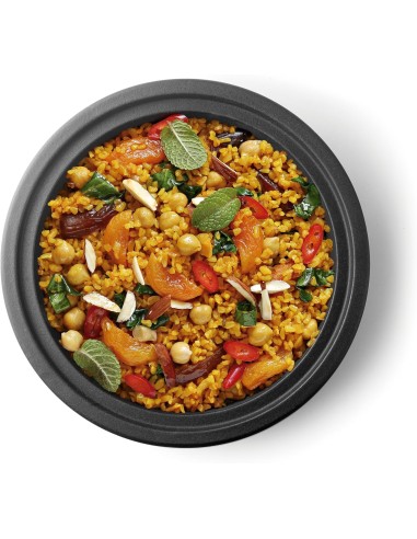 IBILI  Tajine der H-Klasse, 32 cm  Korpus aus Gusseisen, Deckel aus Keramik, geeignet für Induktion