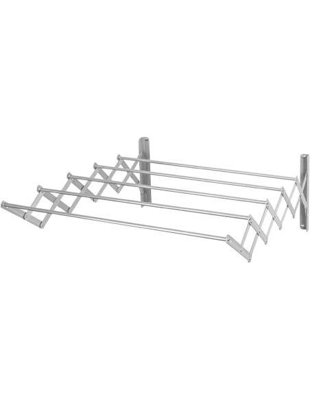 Generic Tendedero Extensible Pared Bisalla 100cm con 5 Barras de tendido, 40202000