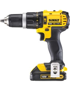 DEWALT DCD709D2T-QW - Taladro Percutor sin escobillas XR 18V, 2 Baterías Li-Ion 2 Ah y Cargador Multi-voltaje XR 2