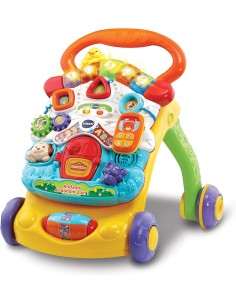 VTech-Baby 2 in 1 Walker, giocattolo cavalcabile con musica e luci, gambe pieghevoli, pannello rimovibile, regolatore di velocit