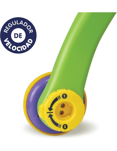 VTech-Baby Andador andandín 2 en 1, correpasillos con música y luces, patas plegables, panel extraíble, regulador de velocidad,