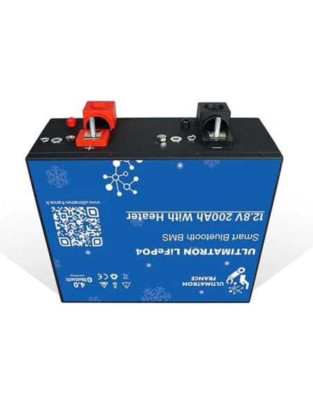 ULTIMATRON - Lithium - 12.8V 200Ah - Bluetooth Heated Version - LiFePO4 Smart BMS with Bluetooth