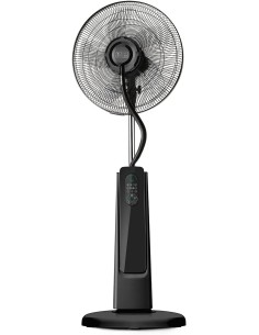 Black+Decker BXMF75E - Ventilador com reservatório de água, 75 W, 3 velocidades, visor digital, oscilante, controle remoto, funç