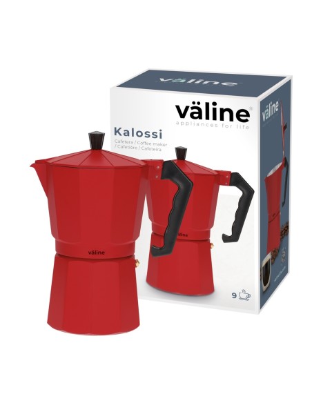 CAFETERA KALOSSI 9 TAZAS ROJO Ref. 400010011