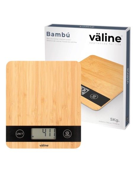 BASCULA COCINA BAMBU 5KG Ref. 002703058
