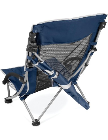 Cadeira de praia Sport-Brella, proteção solar e contra intempéries UPF 50+, com guarda-sol ajustável e porta-copos.