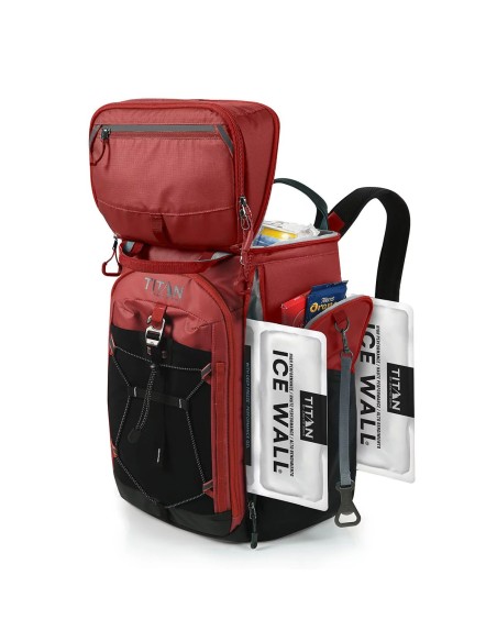 Mochila térmica portátil TECNOLIFE Titan Arctic Zone vermelha