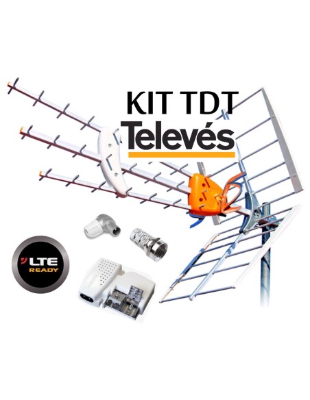 KIT ANTENA HD + FUENTE 1499 + 57 TELEVES