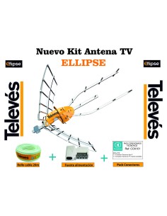 KIT ANTENA 1489 + ROLLO 20M + CONECTORES