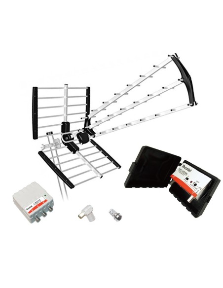 KIT ANTENA TV TECATEL 18 DB 5G + AMPLIFICADOR AMP304L KIT ANTENA TV TECATEL 18 DB 5G + AMPLIFICADOR AMP304L