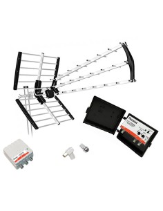 KIT ANTENA TV TECATEL 18 DB 5G + AMPLIFICADOR AMP305L