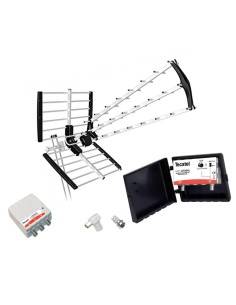 KIT ANTENA TV TECATEL 18 DB 5G + AMPLIF
