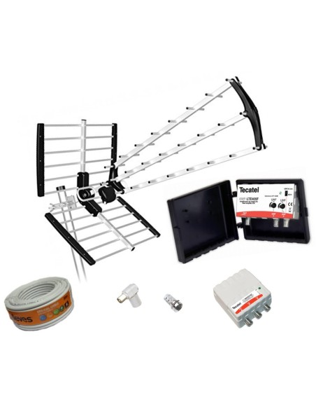 KIT ANTENA TECATEL BKM-18 5G+CABLE 20MT+ AMPLIFICADOR +ACCESORIOS KIT ANTENA TECATEL BKM-18 5G+CABLE 20MT+ AMPLIFICADOR +ACCESORIOS