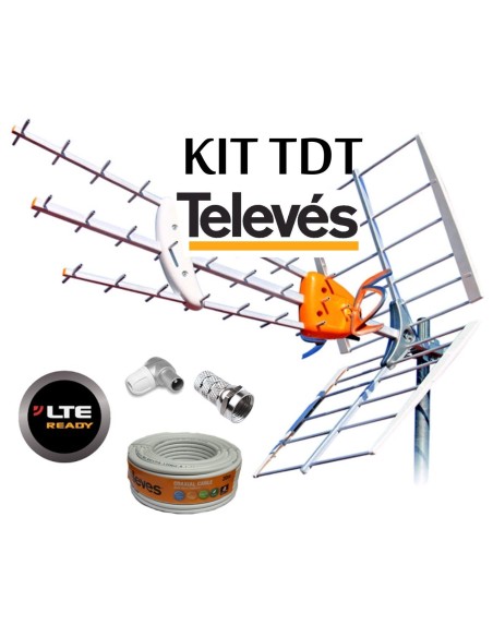 KIT ANTENA HD + ROLLO 20MT + CON TELEVES KIT ANTENA HD + ROLLO 20MT + CON TELEVES