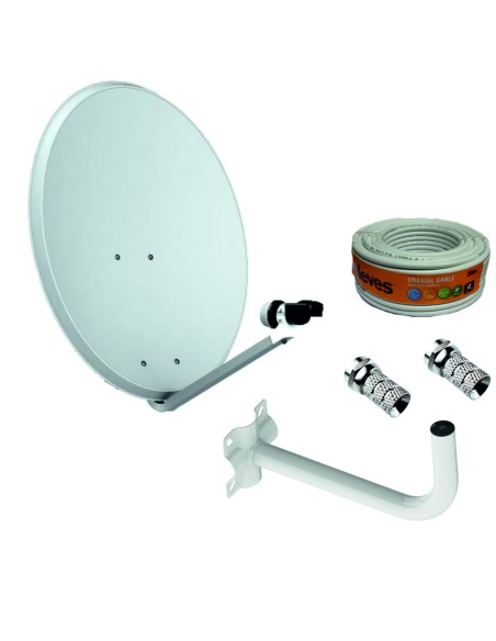 KIT ANTENA PARABOLICA 65INOXIDABEL+LNB+S