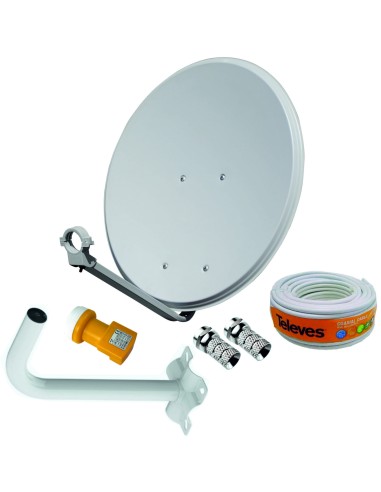 KIT ANTENA PARABOLICA TELEVES 60CM +LNB+