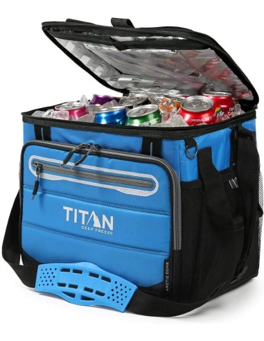 Titan 1330878 - Nevera portátil con Capacidad para 40 latas + Hielo, 5 Capas de Aislamiento y hasta 2 días de conservación de Hi