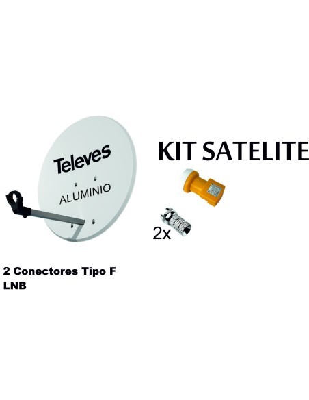 KIT ANTENA PARABOLICA 83CM ALUMINIO TELEVES KIT ANTENA PARABOLICA 83CM ALUMINIO TELEVES