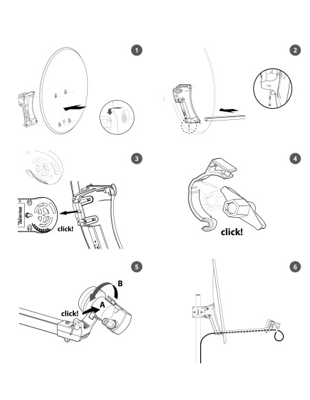 KIT ANTENA PARABOLICA ALUMINIO 63CM TELEVES KIT ANTENA PARABOLICA ALUMINIO 63CM TELEVES