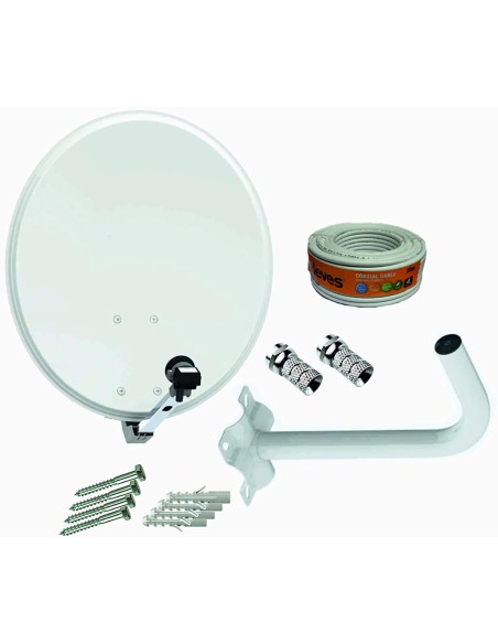 KIT ANTENA PARABOLICA 60CM TECATEL + CAB KIT ANTENA PARABOLICA 60CM TECATEL + CAB