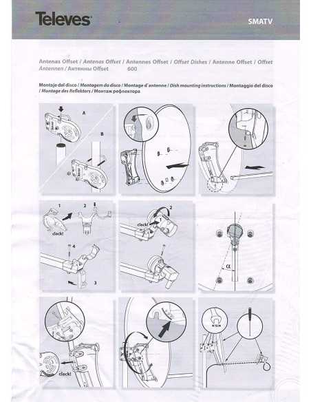 *Kit Antena PARABOLICA para Astra TELEVE