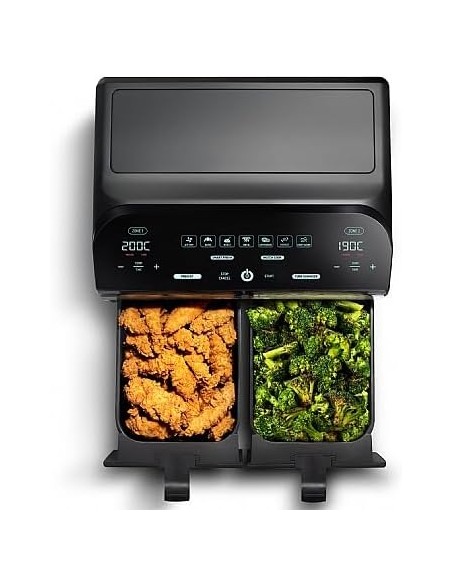 FREIDORA DE AIRE DOBLE COMPARTIMENTO GOURMIA GAF96610 9.4L