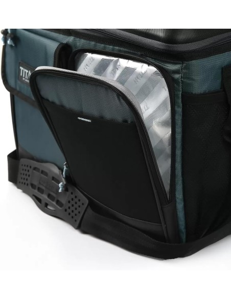 NEVERA PORTATIL PLEGABLE TITAN. CAPACIDAD PARA 50 LATAS. COLOR VERDE