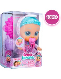 BEBES LLORONES Kiss Me Elodie, Muñeca Interactiva que se Sonroja con un Beso y Llora como un BebE con Pelo para Peinar 2