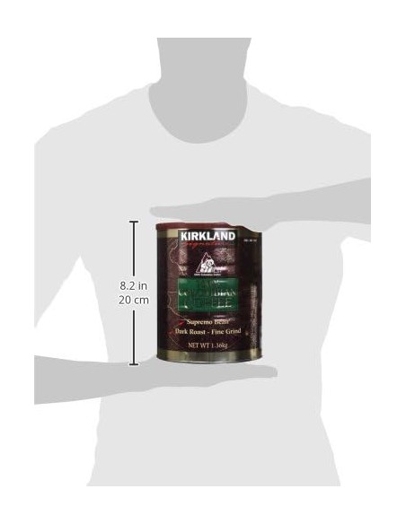Bote cafe Kirkland Signature 100% Colombiano CafE Tostado Oscuro,Medium Roast, 1,3 Kg