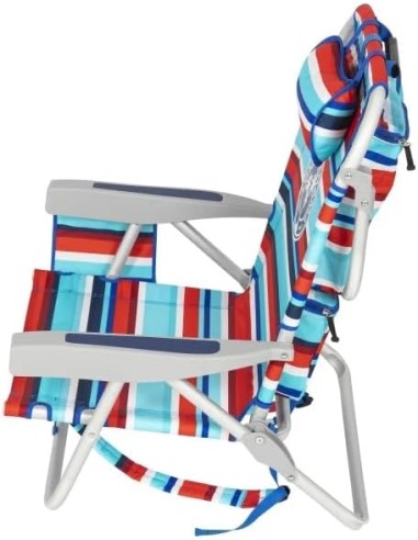 Chaise de plage rouge Tommy Bahama de TECNOLIFE, modèle 2026