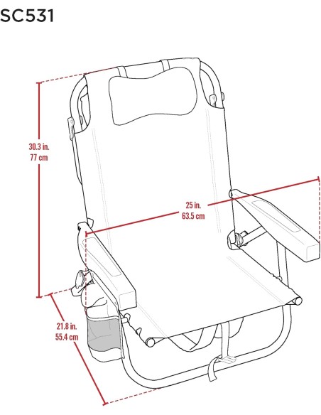 TECNOLIFE Silla Playa Tommy Bahama Verde  Modelo 2025