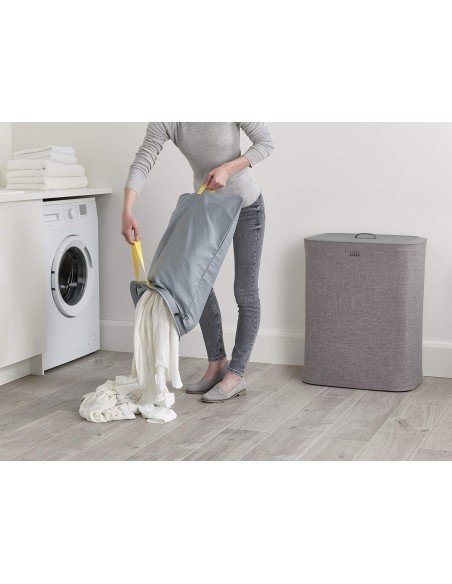 CESTO DE ROPA CON TAPA 90LCON BOLSAS EXTRAIBLES JOSEPH TOTA