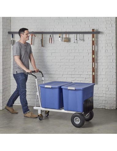 Cosco carretilla Diablo 3 en 1 de Aluminio con Ruedas Planas 450 kg