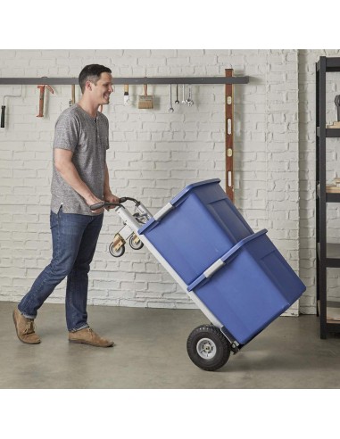 Cosco carretilla Diablo 3 en 1 de Aluminio con Ruedas Planas 450 kg