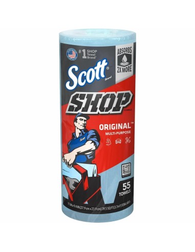 Scott 75130 - Pack de 55 toallas multiuso, color azul